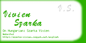 vivien szarka business card